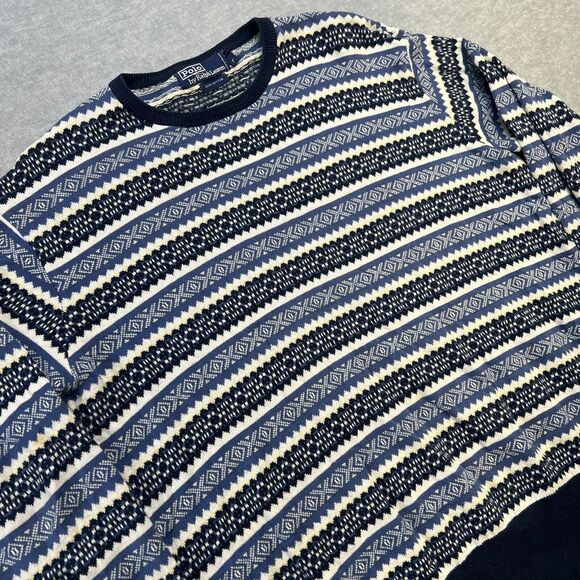 Polo by Ralph Lauren Other - VTG Polo Ralph Lauren Sweater Adult Large Aztec Geometric‎ Lightweight Crewneck